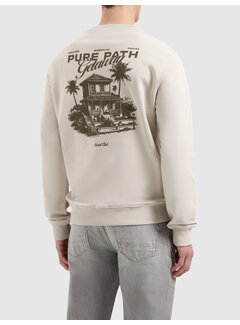 Pure Path Tropical Escape Sweater Sand (25110397 - 46)