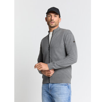 No Excess Cardigan 2 Coloured Melange Grey Melange (N2154 - 102)