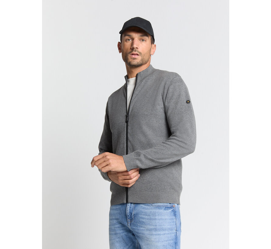 Cardigan 2 Coloured Melange Grey Melange (N2154 - 102)