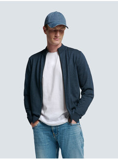 No Excess Cardigan 2 Coloured Melange Navy (N2154 - 037)