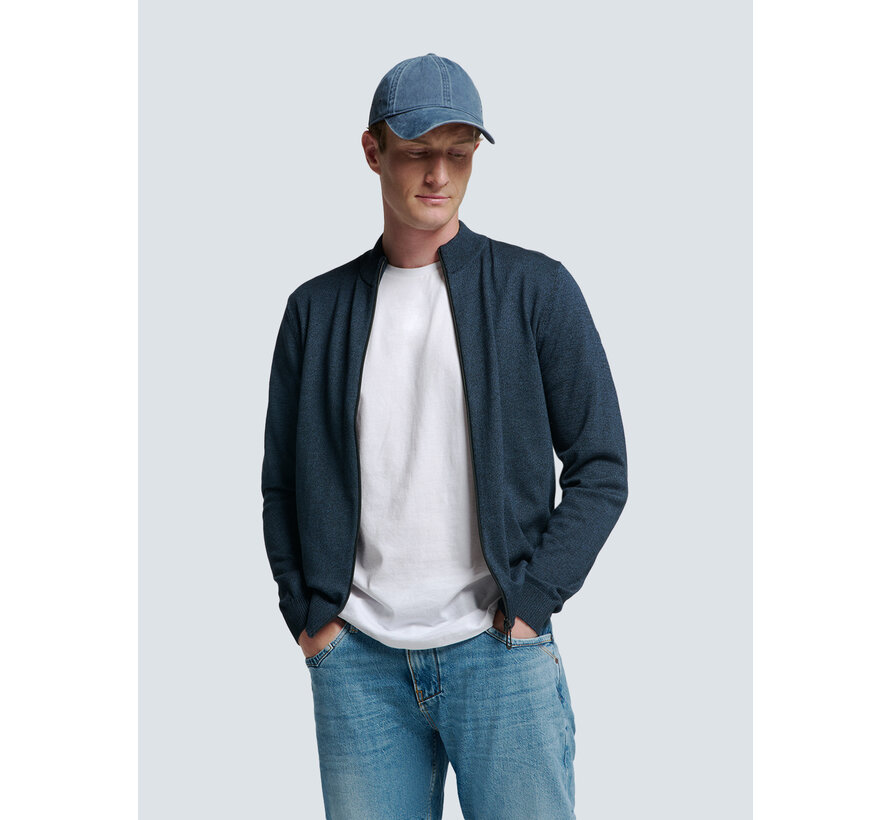 Cardigan 2 Coloured Melange Navy (N2154 - 037)