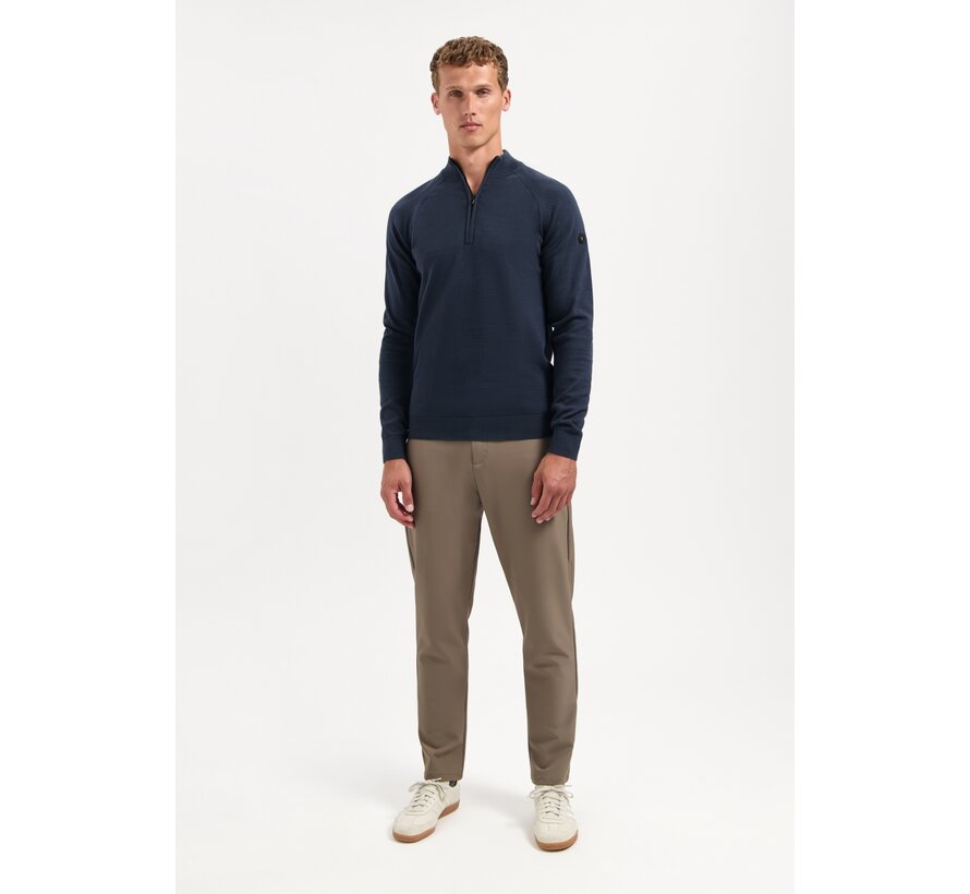 Pullover Half Zip High Collar Solid (29230967SN - 078)