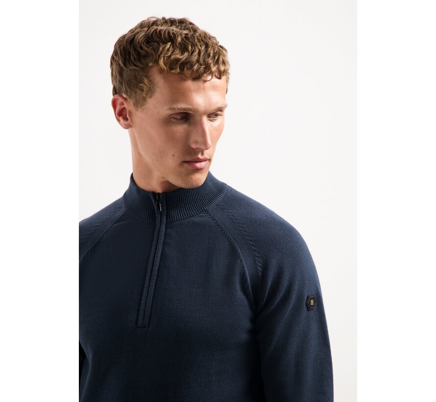 Pullover Half Zip High Collar Solid (29230967SN - 078)