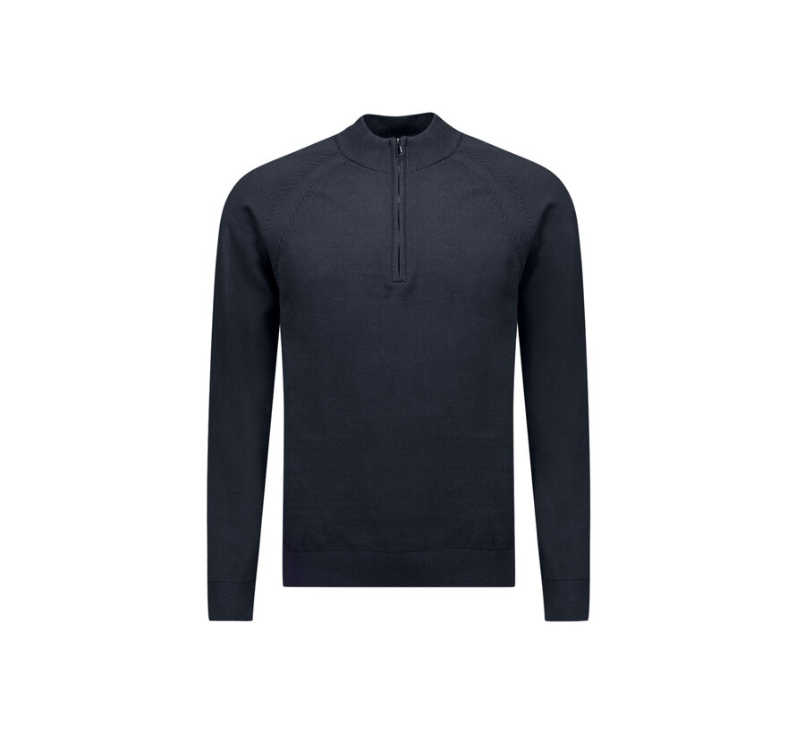 Pullover Half Zip High Collar Solid (29230967SN - 078)