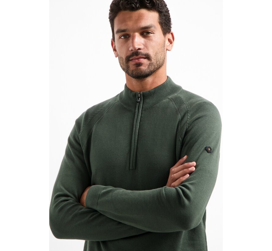 Pullover Half Zip High Collar Solid (29230967SN - 052)