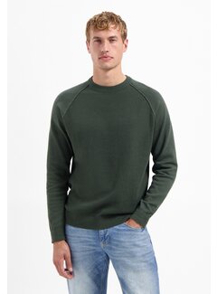 No Excess Pullover Crewneck Solid Waffle Knit (29230964SN - 052)