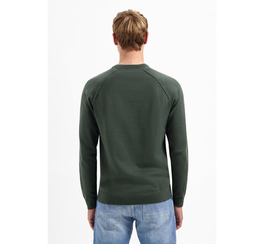 Pullover Crewneck Solid Waffle Knit (29230964SN - 052)