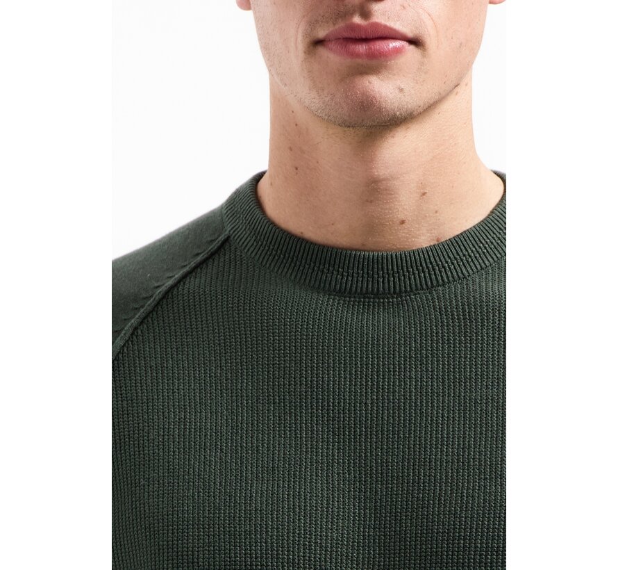 Pullover Crewneck Solid Waffle Knit (29230964SN - 052)