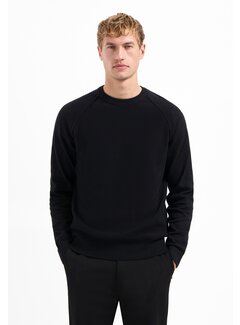 No Excess Pullover Crewneck Solid Waffle Knit (29230964SN - 020)