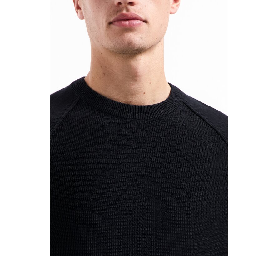 Pullover Crewneck Solid Waffle Knit (29230964SN - 020)