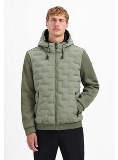 No Excess Jacket Short Fit Sealed Hooded Knitted Mix Steel (29630819SN - 123)