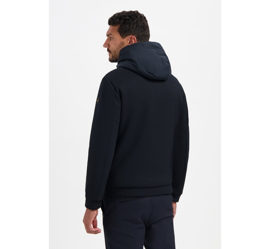 Jacket Short Fit Sealed Hooded Knitted Mix Night (29630819SN - 078)
