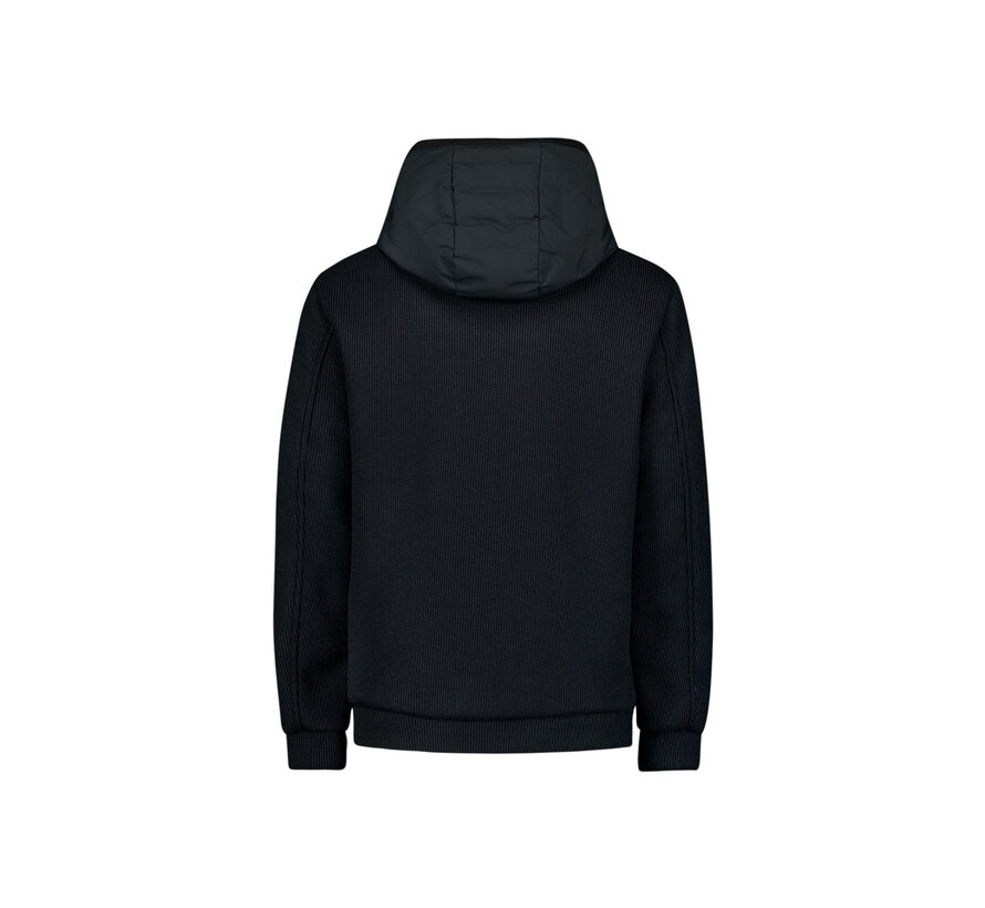Jacket Short Fit Sealed Hooded Knitted Mix Night (29630819SN - 078)