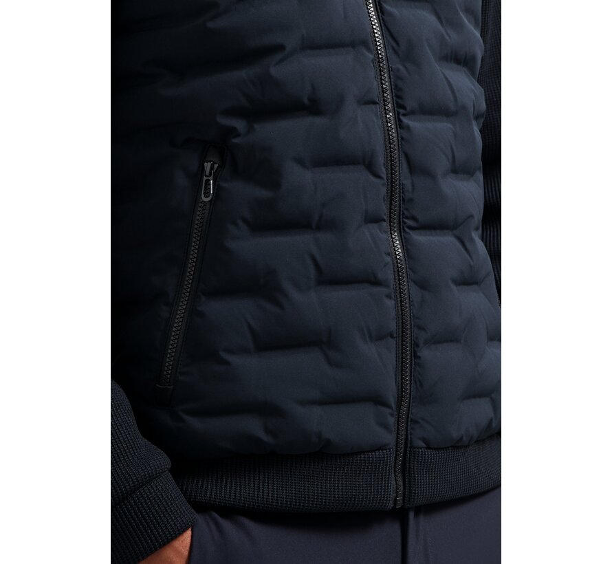 Jacket Short Fit Sealed Hooded Knitted Mix Night (29630819SN - 078)