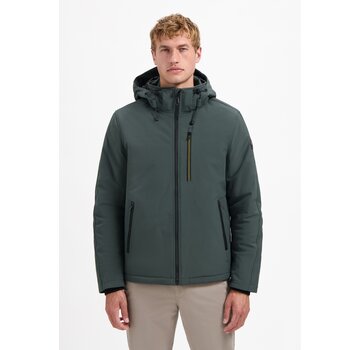 No Excess Jacket Short Fit Hooded Softshell Stretch Dark Steel (29630807SN - 124)