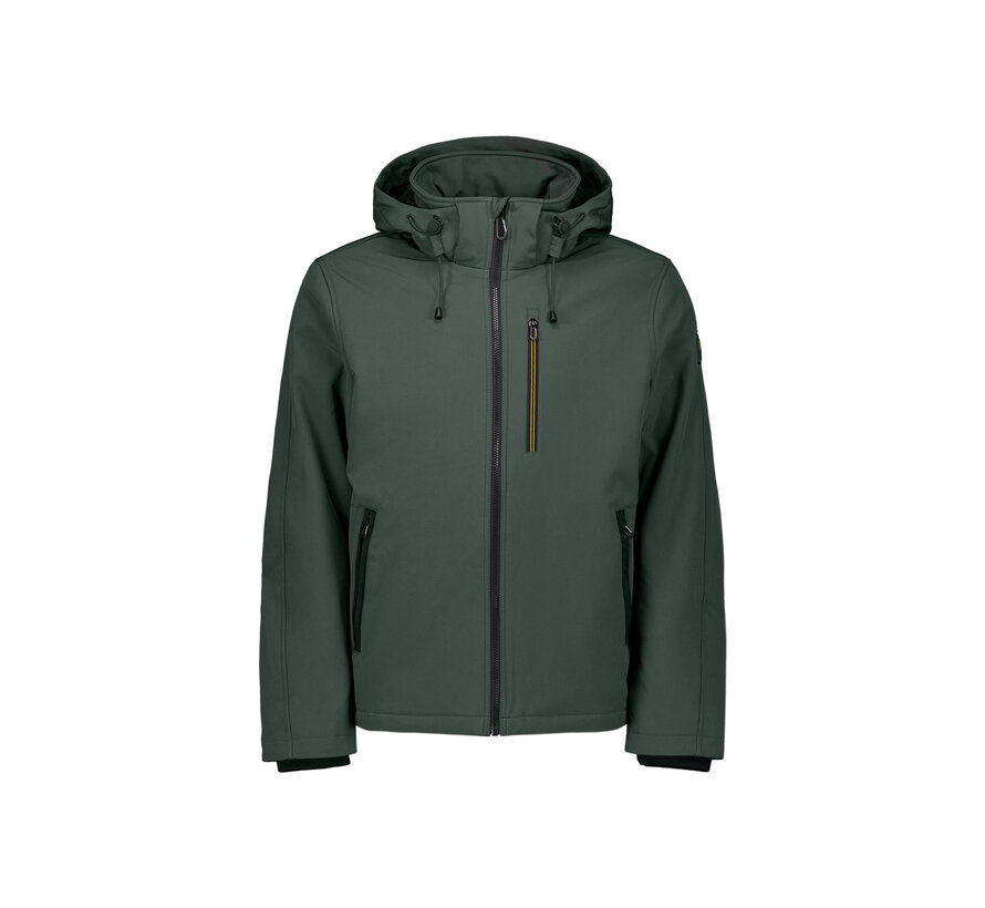 Jacket Short Fit Hooded Softshell Stretch Dark Steel (29630807SN - 124)