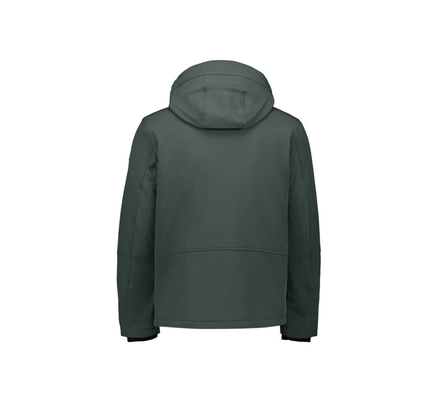 Jacket Short Fit Hooded Softshell Stretch Dark Steel (29630807SN - 124)