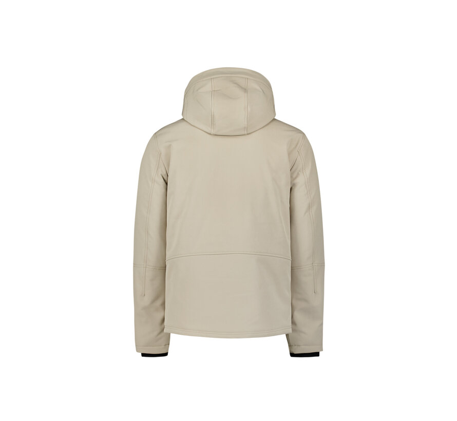 Jacket Short Fit Hooded Softshell Stretch Stone (29630807SN - 014)