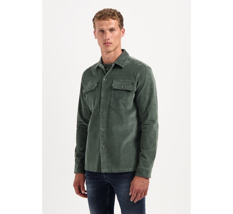 Overshirt Buttons Twill Dark Green (29530842 - 052)