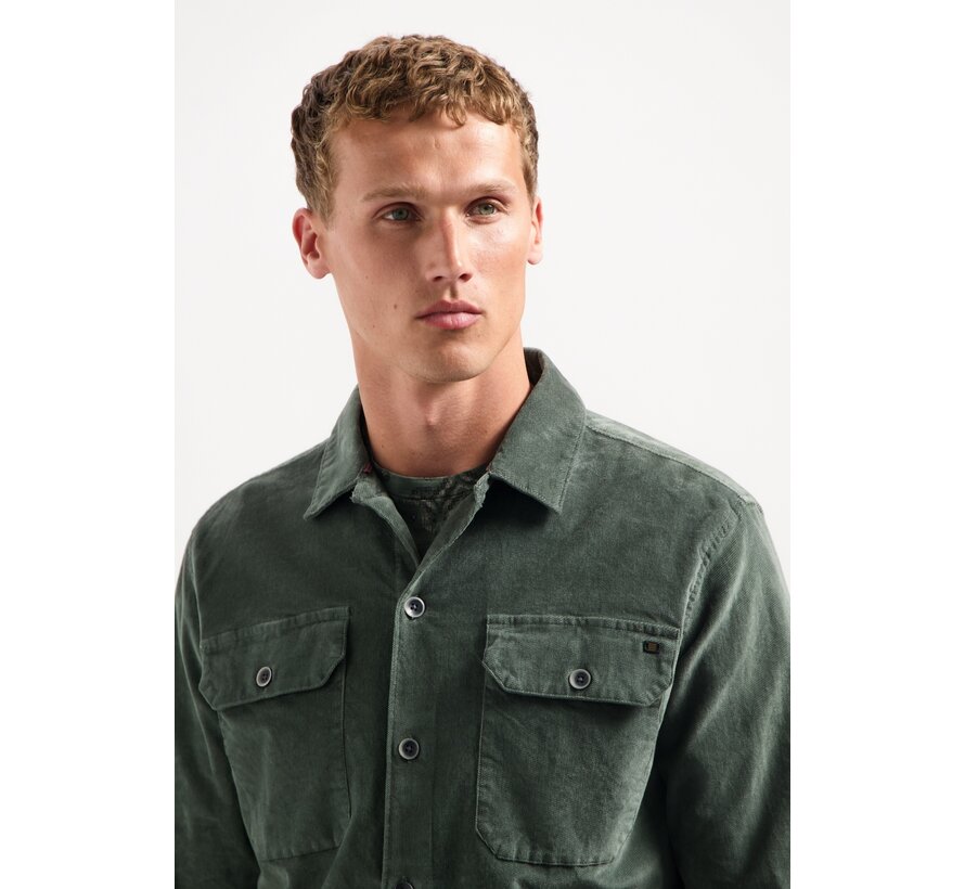 Overshirt Buttons Twill Dark Green (29530842 - 052)