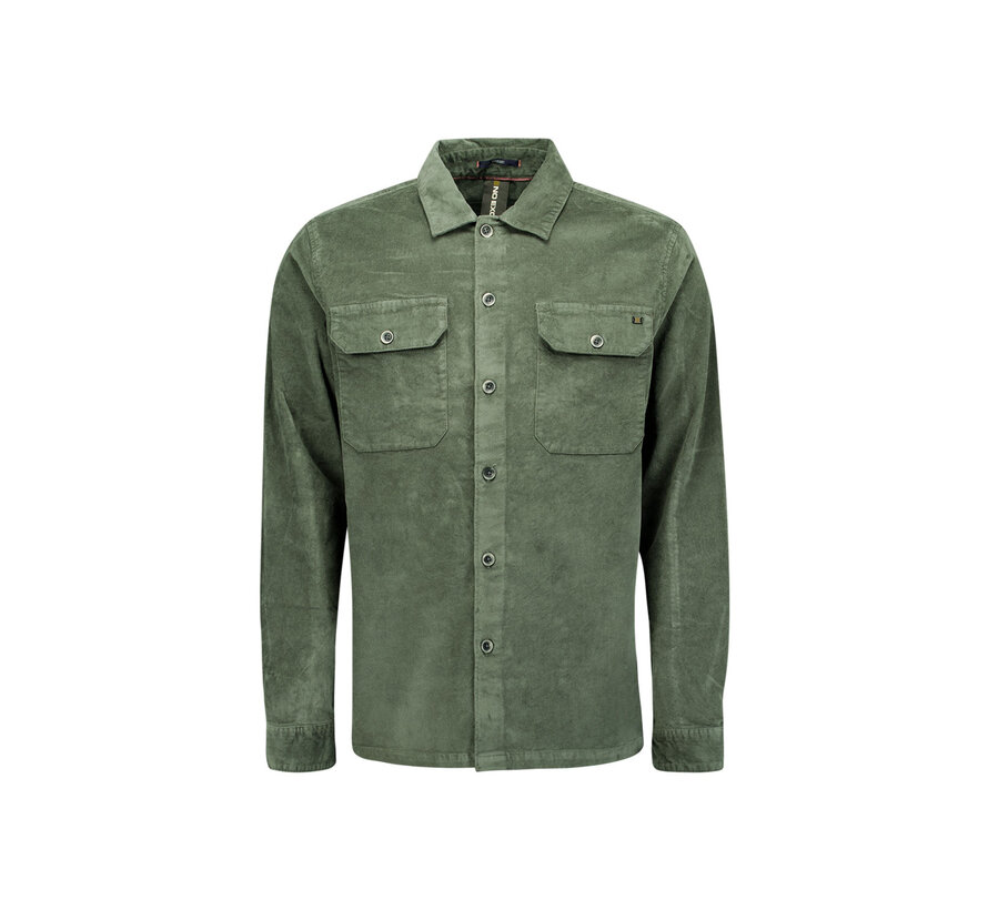 Overshirt Buttons Twill Dark Green (29530842 - 052)