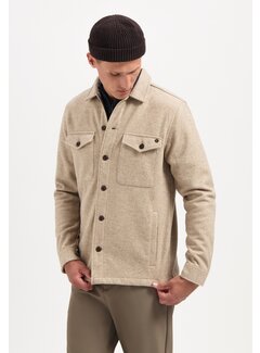 No Excess Overshirt Button Closure Melange Khaki (29510821SN - 043)