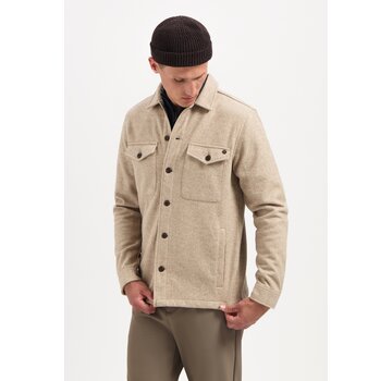 No Excess Overshirt Button Closure Melange Khaki (29510821SN - 043)