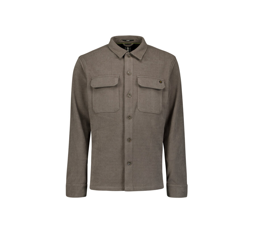 Overshirt Button Relief Sweat Dark Clay (29510806SN - 118)