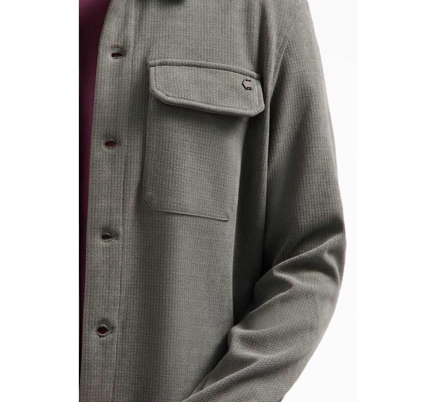 Overshirt Button Relief Sweat Dark Clay (29510806SN - 118)
