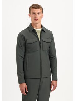 No Excess Overshirt Full Zipper Stretch Sedoc Dark Steel (29510804 - 124)
