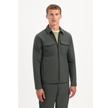 No Excess Overshirt Full Zipper Stretch Sedoc Dark Steel (29510804 - 124)