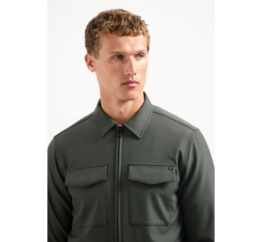 Overshirt Full Zipper Stretch Sedoc Dark Steel (29510804 - 124)