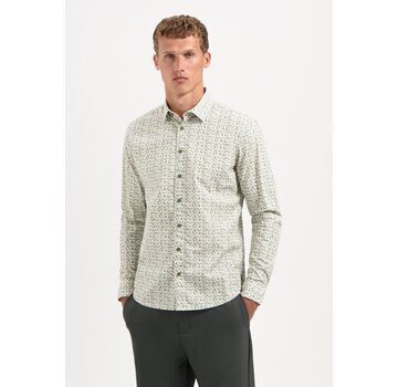 No Excess Shirt Stretch Allover Printed Dark Green (29450708 - 052)