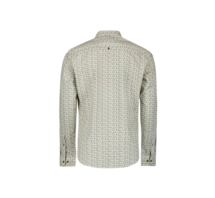 Shirt Stretch Allover Printed Dark Green (29450708 - 052)