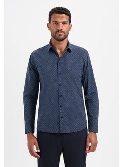 No Excess Shirt Strech Allover Printed Night (29430927 - 078)