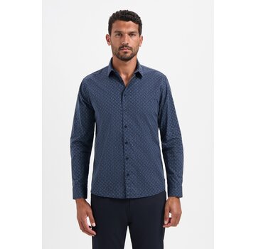 No Excess Shirt Strech Allover Printed Night (29430927 - 078)