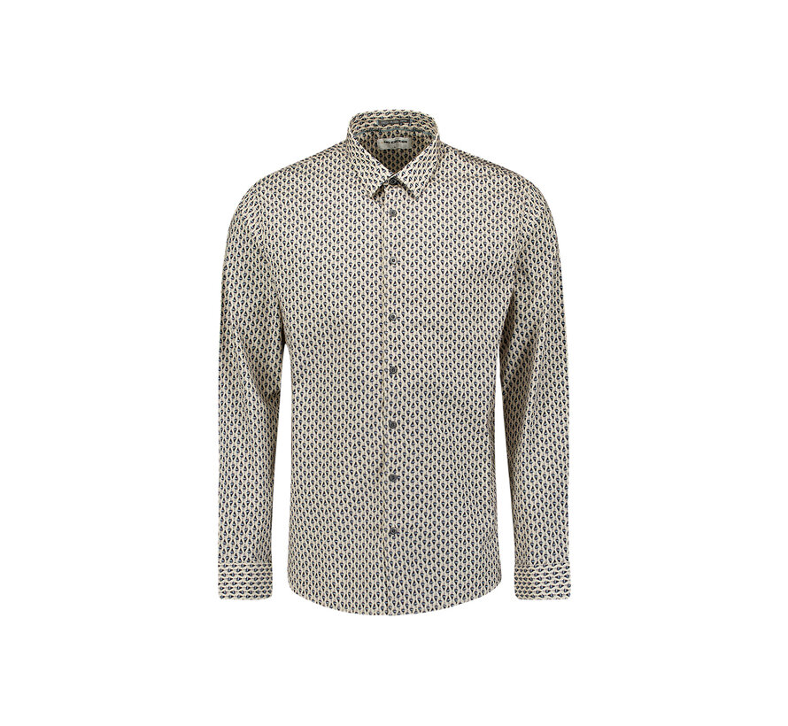 Shirt Stretch Allover Printed White (29430922 - 010)