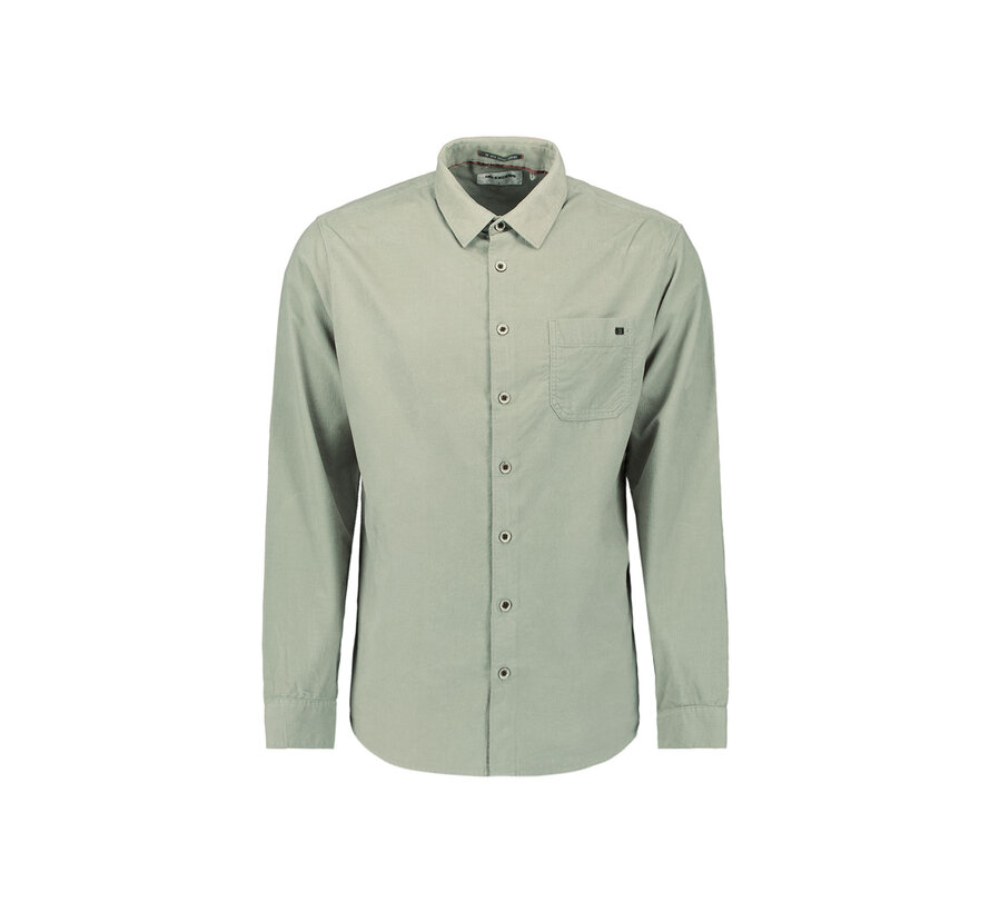 Shirt Solid Fine Herringbone Light Moss (29430843 - 197)