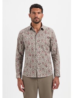 No Excess Shirt Stretch Allover Printed Dark Grey (29430825 - 023)