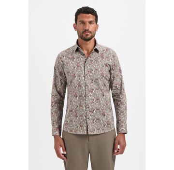 No Excess Shirt Stretch Allover Printed Dark Grey (29430825 - 023)