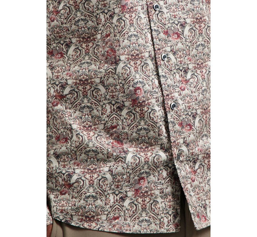 Shirt Stretch Allover Printed Dark Grey (29430825 - 023)