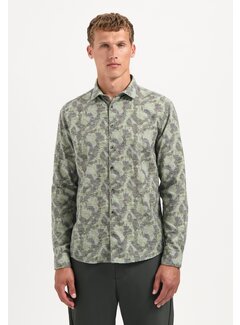 No Excess Shirt Allover Printed Jacquard Dark Green (29400835 - 052)
