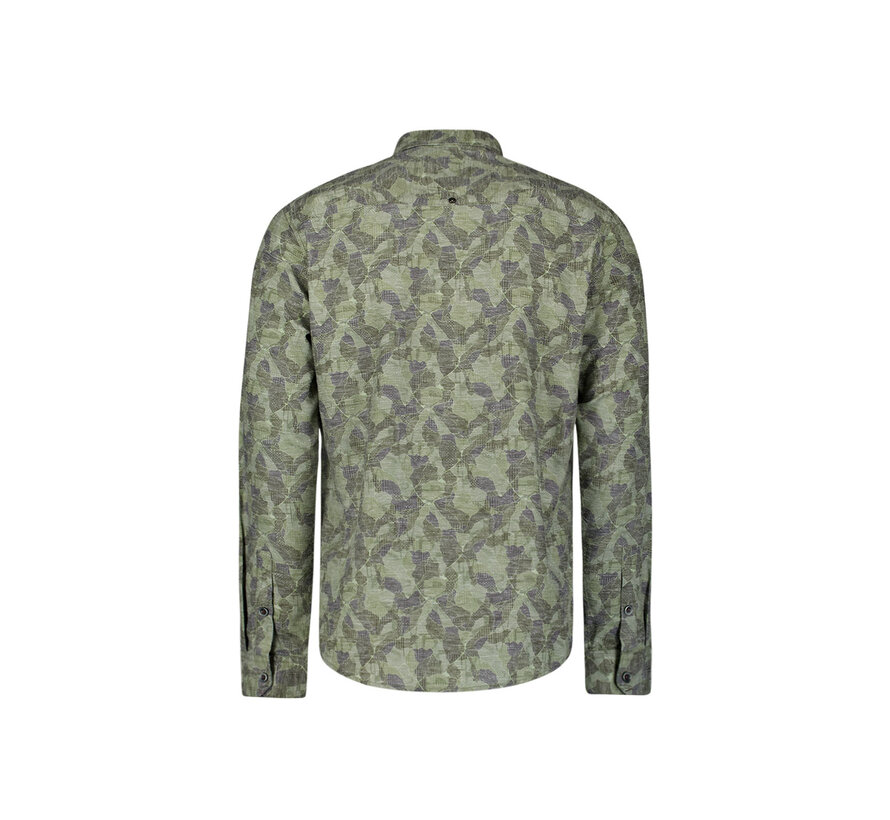 Shirt Allover Printed Jacquard Dark Green (29400835 - 052)