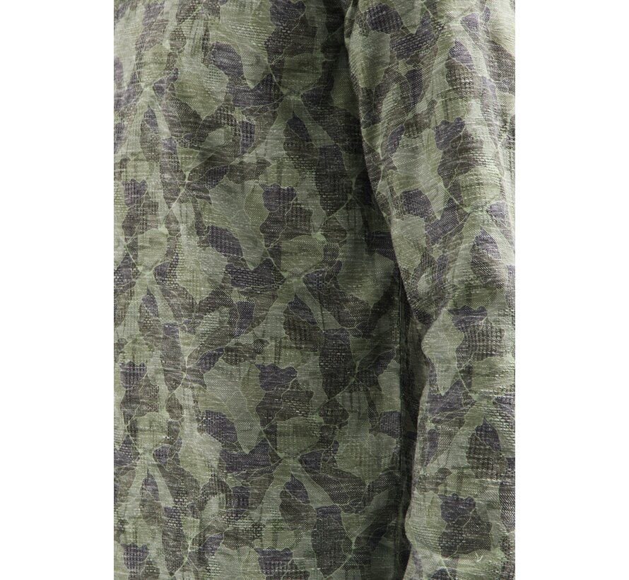 Shirt Allover Printed Jacquard Dark Green (29400835 - 052)