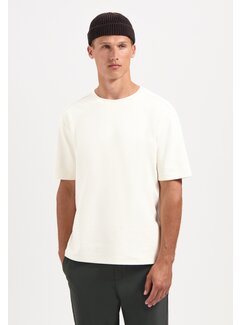 No Excess T-Shirt Crewneck Solid Heavy Interlock Offwhite (29340761SN - 011)