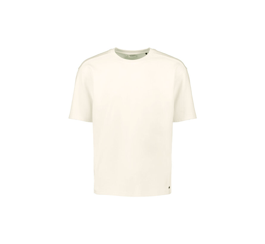 T-Shirt Crewneck Solid Heavy Interlock Offwhite (29340761SN - 011)