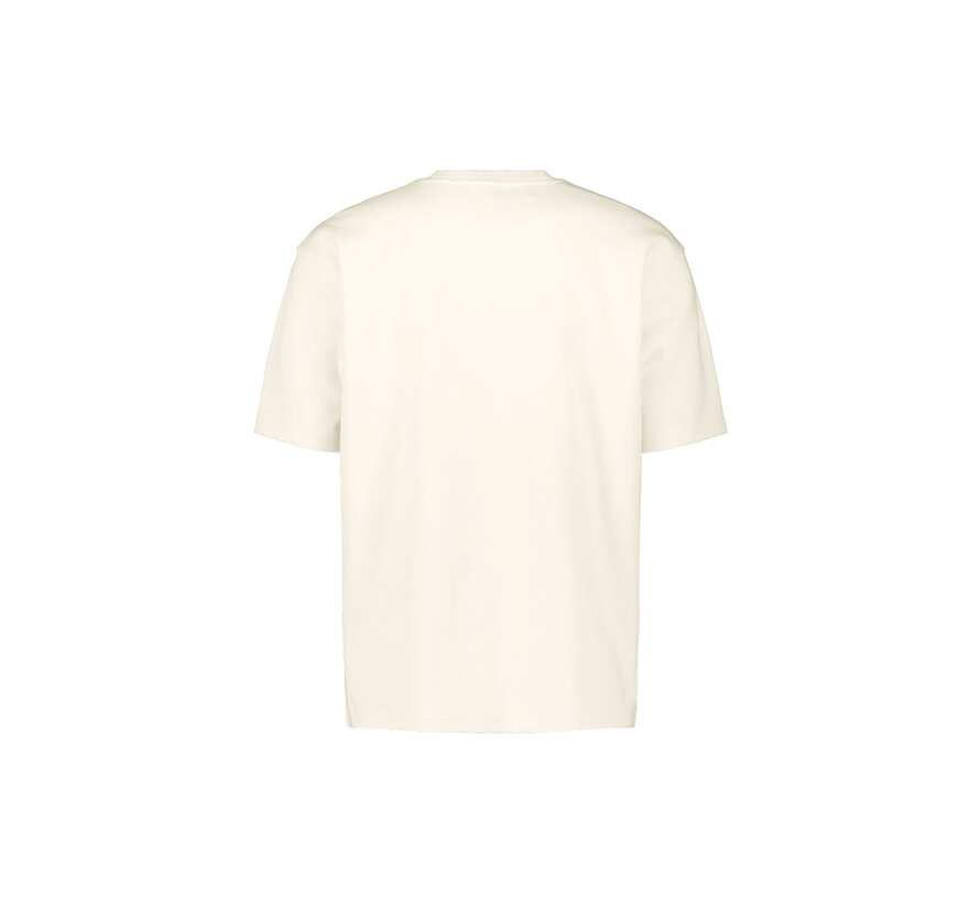 T-Shirt Crewneck Solid Heavy Interlock Offwhite (29340761SN - 011)
