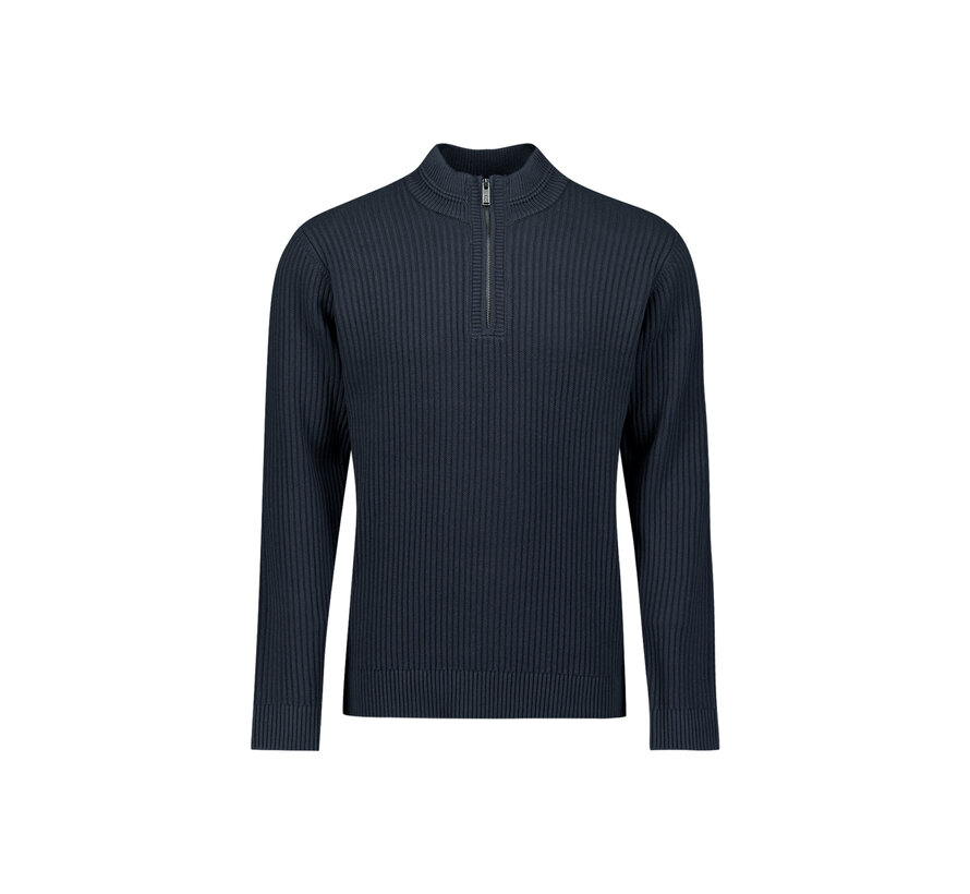 Pullover Half Zip rib variation Night (29230932 - 078)