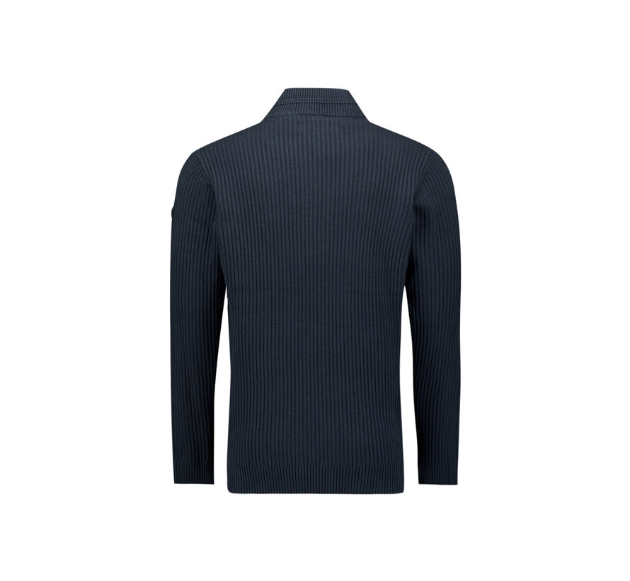 Pullover Half Zip rib variation Night (29230932 - 078)