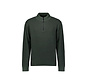 Pullover Half Zipper 2 Coloured Melange Dark Green (29230904SN - 052)